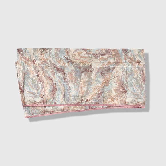 Unbranded Other - Unbranded Vintage Curtain Valance One Size Pink Blue Marbled Retro Aesthetic